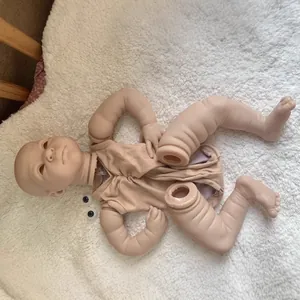 Kit poupée reborn réaliste de 22 pouces avec membres en vinyle souple et corps en tissu