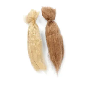 Premium-Mohair-Haar für Reborn-Babypuppen DIY-Handwerk in Gold und Ingwerfarben