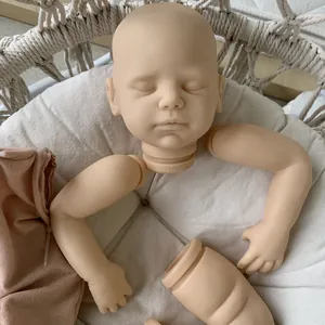 20 inch DIY Reborn Doll Kit Viviana unpainted vinyl soft skin parts with closed eyes