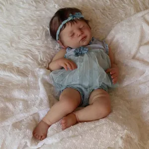 Viviana Reborn Doll Kit Realistic Silicone Vinyl Unpainted DIY Newborn Baby Doll Parts With Cloth Body