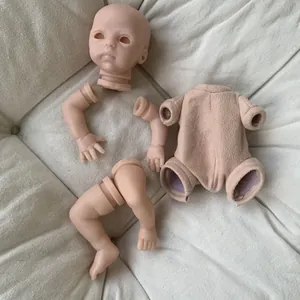 Kit poupée reborn 10 pouces avec tête en vinyle, membres et corps en tissu pour bricolage