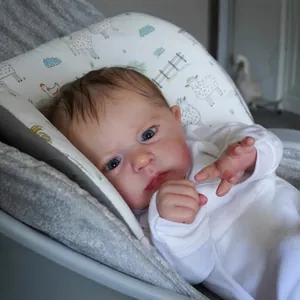 Lifelike 60cm reborn baby boy doll Cameron with realistic 3D skin and visible veins