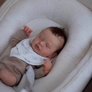 Realistic Lifelike Reborn Baby Doll Simulation Sleeping Newborn Silicone Vinyl Handmade Soft Body Doll Gift For Kids