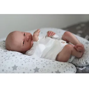 Poupée Bébé Reborn Levi Réaliste Taille Nouveau-né Veines Visibles Peintes à la Main Corps en Silicone et Tissu Jouet