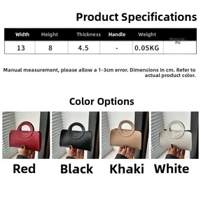 Detailed size specifications and color comparison of crocodile embossed PU handbags