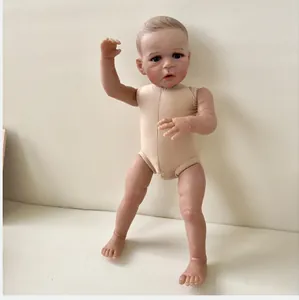 Lifelike 60cm reborn toddler Sandie doll with hand-painted details and soft cloth body