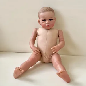 Realistic Reborn Toddler Baby Doll Soft Silicone Vinyl Limbs Cloth Body Hand Painted Life Like Reborn Doll Toy For Kids Gift