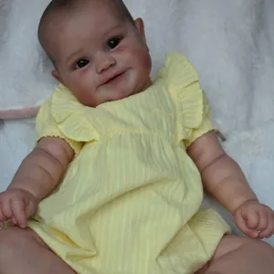 Realistische Reborn Baby Puppe Mädchen 60cm Weiche Silikon Gliedmaßen Stoffkörper Handbemaltes Haar Maddie Spielzeug Geschenk Für Kinder