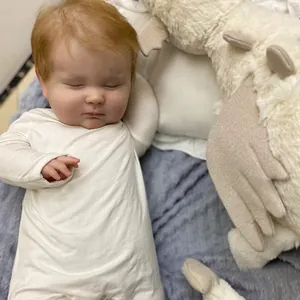 Detailed close-up of reborn baby doll showing realistic skin texture and visible veins