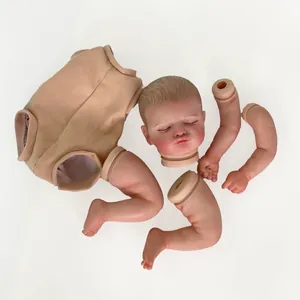 19-inch Rosalie painted reborn doll kit with realistic vinyl head, limbs and cloth body