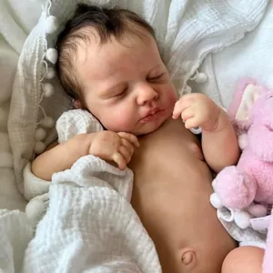 Poupée Bébé Reborn Réaliste Nouveau-né Simulation Sommeil Vinyle Corps Entier Lavable Jouet Anatomiquement Correct Pour Enfants Collectionneurs
