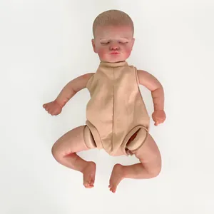 Hand Painted Reborn Baby Doll Kit Realistic Sleeping Newborn Silicone Vinyl DIY Toy For Kids Doll Collectors