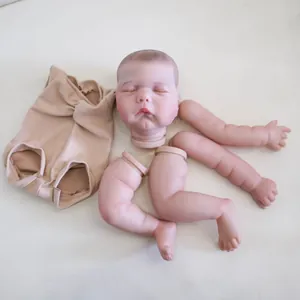 19-inch painted Reborn Doll DIY kit including soft vinyl parts and cloth body