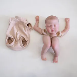 10 inch DIY reborn doll kit including vinyl head limbs and soft cloth body parts