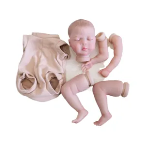 10-inch DIY reborn doll kit including head limbs and cloth body in a set