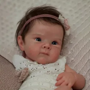 Realistic Reborn Baby Doll Hand Painted Lifelike Newborn Vinyl Body Weighted Washable Handmade Doll For Children Play Gift Toys