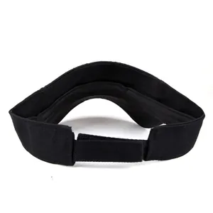Schwarze Sonnenblende Damen mit Strasssteinen und Klettverschluss für Outdoor-Sonnenschutz