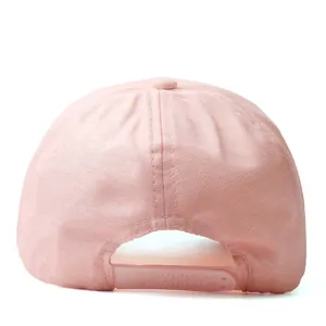 Rückansicht der rosa HOPE Baseballkappe mit verstellbarem Verschluss und Strasssteinen