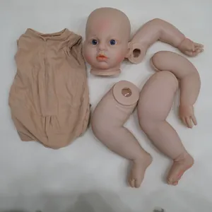 28 inch DIY reborn doll kit including painted head limbs and fabric body parts