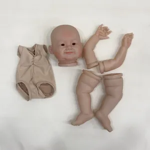 24 inch lifelike reborn baby doll kit with hand-painted vinyl parts and cloth body