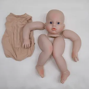 Realistic Hand Painted Reborn Doll Kit DIY Unassembled Silicone Parts Set With Cloth Body For Lifelike Newborn Baby Doll Hobby Large Size