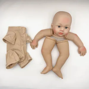 24-inch DIY reborn baby doll kit with hand-painted parts and soft fabric body