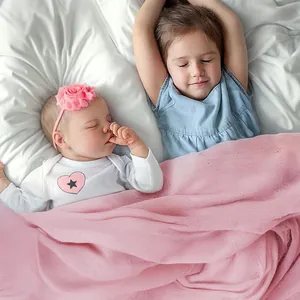 Realistic 16-inch sleeping reborn twin baby girls in pink and blue outfits on soft pillows