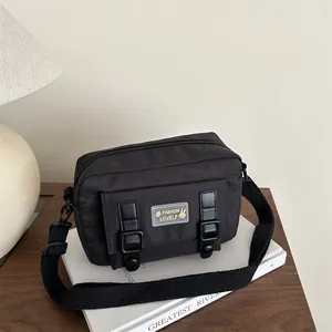 Sac Bandoulière Décontracté en Toile pour Femmes Nylon Léger Sacoche Caméra Sportive Avec Double Boucle pour Voyage Quotidien Filles