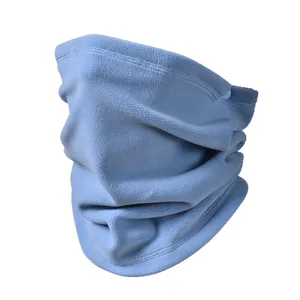Γαλάζιο περιλαίμιο fleece για χειμερινή ποδηλασία και προστασία από το κρύο