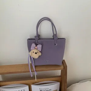 Sac Fourre-tout Vintage en Cuir PU pour Femmes Poignée à Nœud Mode Épaule Bandoulière Sac Rétro Navette Sac à Main Polyvalent