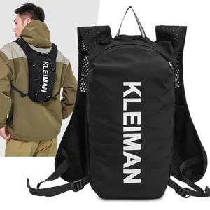Lightweight Outdoor Running Vest Bag Water Repellent Oxford Cloth Sport Backpack Reflective Mesh Breathable Hiking Cycling Chest Pack Multi Pocket Running Gear