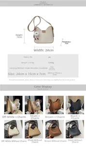 Guide détaillé des dimensions et options de couleurs pour ce sac à main cabas en cuir PU