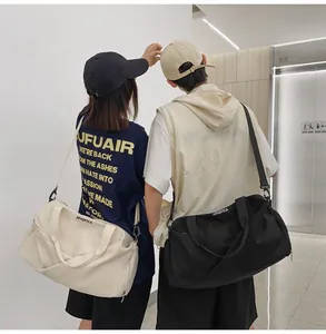 Bolsas de viaje bicolor con gran capacidad y correas ajustables para el hombro