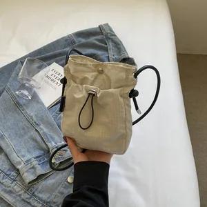 Γυναικεία Μινιμαλιστική Τσάντα Crossbody από Νάιλον Πλέγμα Ελαφριά Φορητή Μίνι Τσάντα Κινητού Τηλεφώνου Casual Στυλ Δρόμου