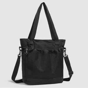 Sac Fourre-Tout en Tissu Oxford de Grande Capacité pour Hommes Femmes Multi-Poches Résistant à l'Eau Sac à Bandoulière Décontracté Quotidien
