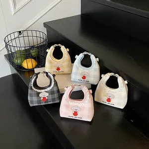 Mini borse chic da donna in cinque colori con graziosi motivi a forma di cane cartoon