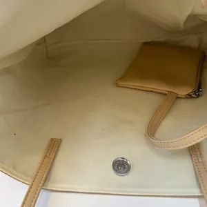 Sac fourre-tout rétro en toile avec fermeture magnétique et pochette amovible