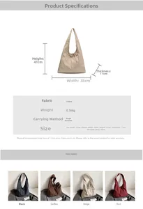 Detailed comparison of four-color ribbon tote bags in beige black coffee and red