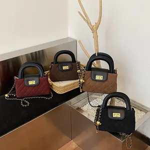 French style quilted chain bags in burgundy, brown, tan, and black with gold hardware