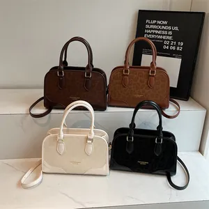 Chic leopard print crossbody bags in four colors with gold hardware and leather details