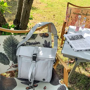 Women Casual Nylon Crossbody Messenger Bag Urban Outdoor Large Capacity Flap Buckle Shoulder Bag Grid Mesh Pocket Travel