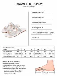 Guide des tailles détaillé et tableau de mesure pour sandales plates bohèmes