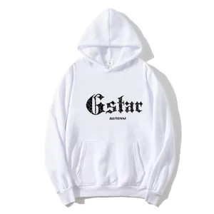 Women's Loose Hooded Hoodie Pullover Sweatshirt With Letter Print Kangaroo Pocket American Retro Casual Long Sleeve Top