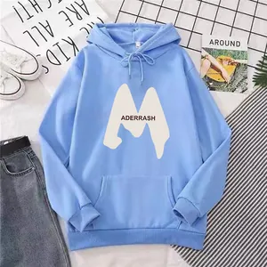 Women's Oversized Hooded Sweatshirt Fleece Lined Winter Pullover Aderrash Letter Print Kangaroo Pocket Casual Long Sleeve Top