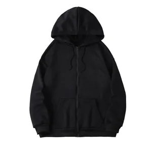 Women Plus Size Oversized Zip Up Hoodie Fleece Lined Long Sleeve Solid Color Hooded Sweatshirt Winter Casual Outerwear Top