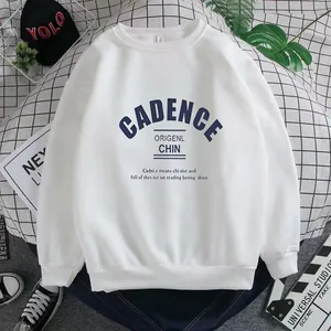 Women Casual Letter Print Sweatshirt Loose Fit Crewneck Fleeced Pullover Long Sleeve Korean Style Streetwear Fashion Top