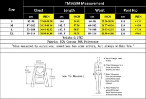 Size guide table for striped v-neck sleeveless jumpsuit in centimeters and inches