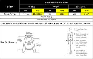 Size chart for women's pleated skirt with waist and length measurements in cm and inches