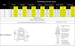 Tableau des tailles détaillé pour ensemble sweat femme comprenant les mesures S-XL