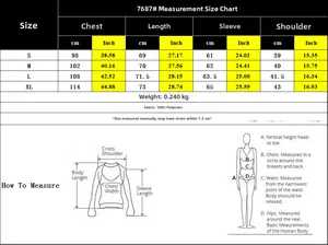 Tabella taglie dettagliata per camicia in pizzo da donna a maniche lunghe dalla S alla XL
